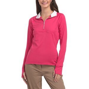 PUMA GOLF Garnet Rose Upf 50 Gamer Quarter Zip Jacket
